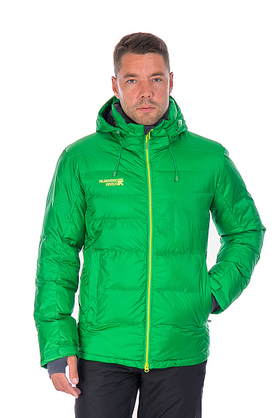 Мужской горнолыжный Пуховик Running River Зеленый, 827869