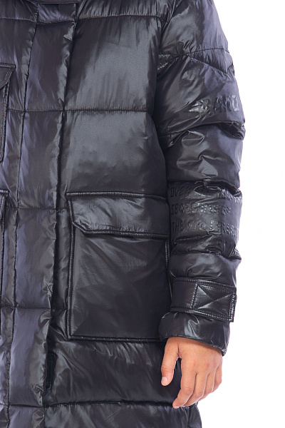 Пуховик WHS Черный, 8783303