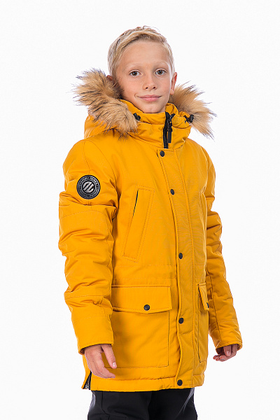 Детская зимняя Парка WHS Желтый, 8783231