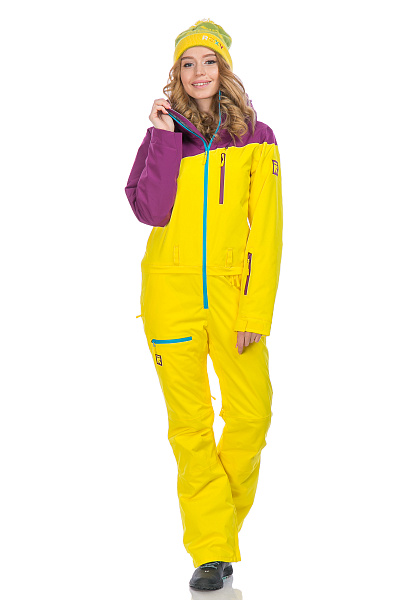 Женский горнолыжный Комбинезон Running River Желтый, 827830