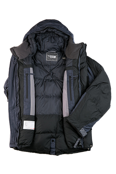 Мужской зимний Пуховик Running River Серый, 827870