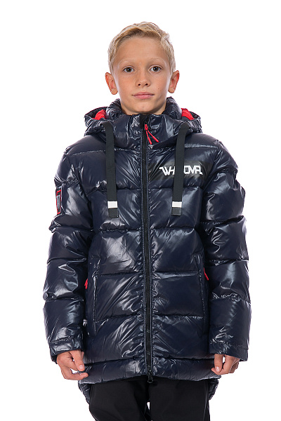 Детский зимний Пуховик WHS Темно-синий, 8783207