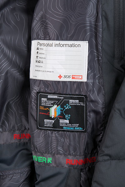 Мужской горнолыжный Пуховик Running River Серый, 827872