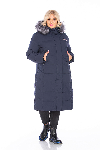 Пуховик WHS Темно-синий, 8783401