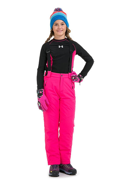 Детские горнолыжные Штаны High Experience Малиновый, 6980180