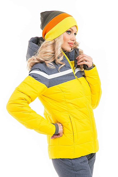 Женский горнолыжный Пуховик High Experience Желтый, 6980201