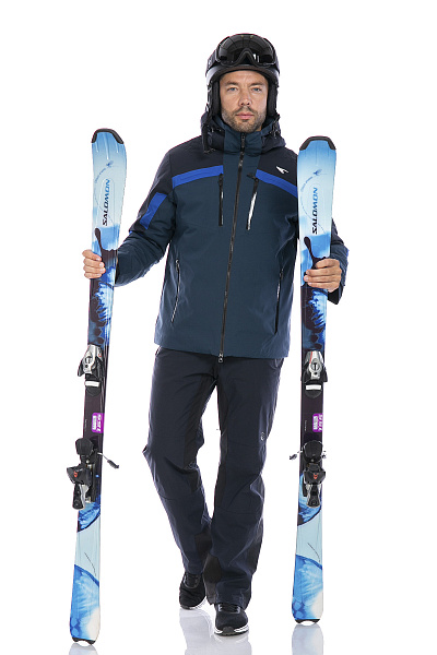 Мужская горнолыжная Куртка WHS Серо-синий, 8783306