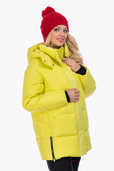 Женский зимний Пуховик WHS Желтый, 8783227