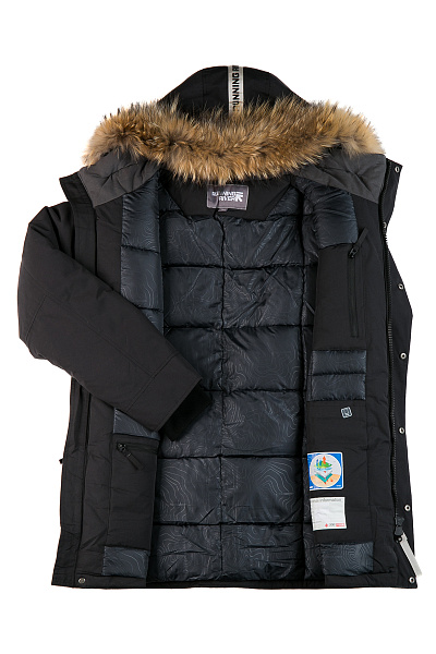 Мужская зимняя Парка Running River Черный, 827886