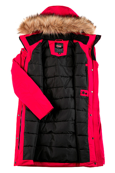 Женская зимняя Парка Lafor Малиновый, 767036