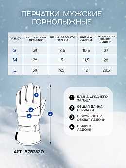 Перчатки WHS Темно-синий, 8783530