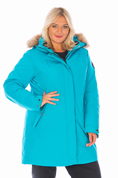 Женская зимняя Парка Lafor Бирюзовый, 767036