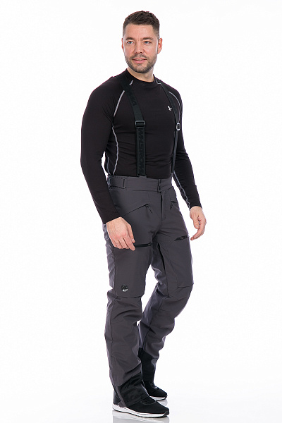 Мужские горнолыжные Штаны WHS Темно-серый, 8783167
