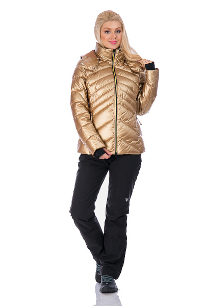 Женский зимний Пуховик WHS Желтый, 8783213