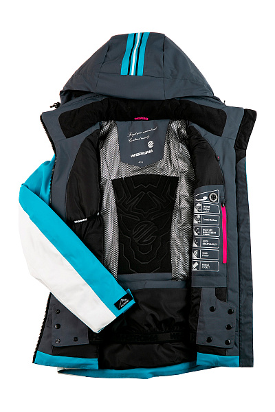 Женская горнолыжная Куртка WHS Бирюзовый, 8783320