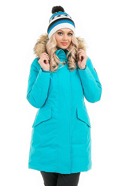 Женская зимняя Парка WHS Голубой, 878374
