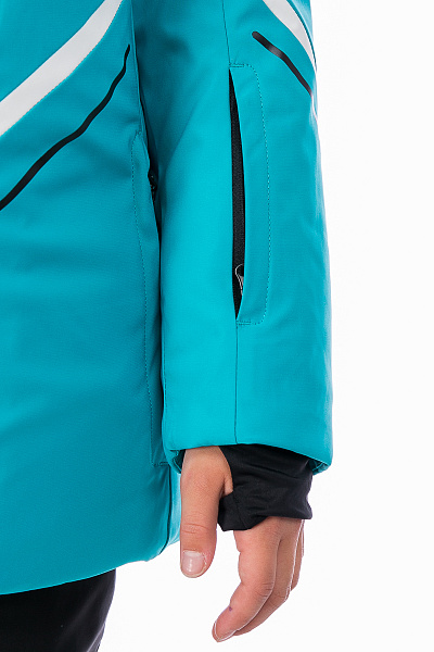 Детская горнолыжная Куртка WHS Бирюзовый, 8783212