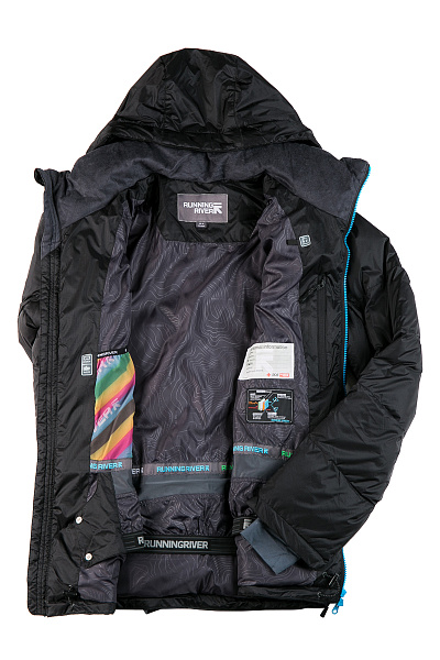 Мужской горнолыжный Пуховик Running River Черный, 827869