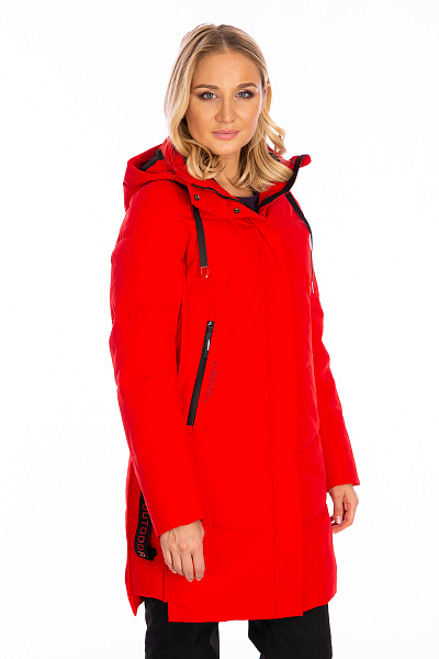 Женский зимний Пуховик WHS Красный, 8783322