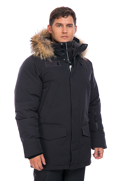 Мужская зимняя Парка Running River Черный, 827886