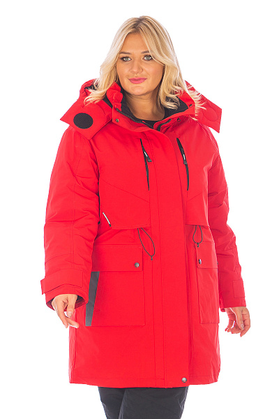 Женская зимняя Парка WHS Красный, 8783339