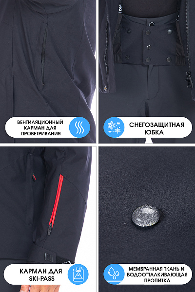 Куртка WHS Темно-серый, 8783461