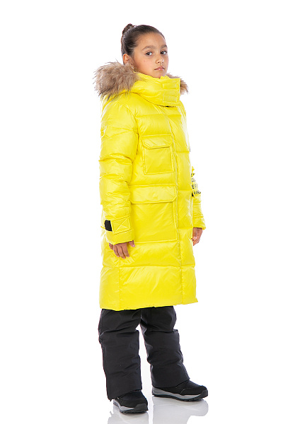 Детский зимний Пуховик WHS Желтый, 8783303