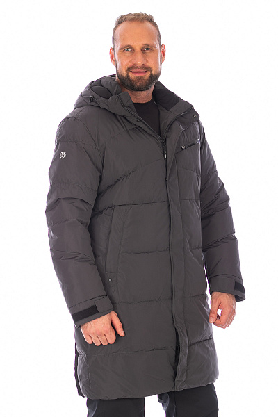 Мужской зимний Пуховик Lafor Темно-серый, 767060