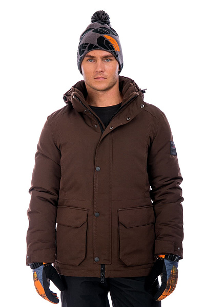 Мужская зимняя Парка WHS Коричневый, 8783134