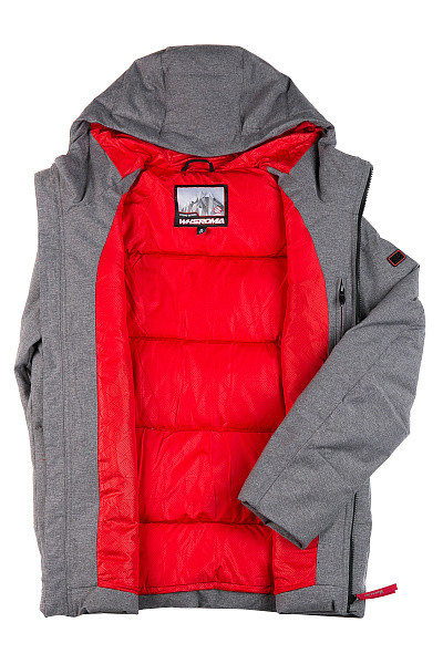 Мужской зимний Пуховик WHS Серый, 8783228