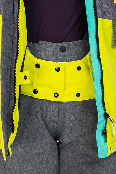 Женская горнолыжная Куртка WHS Зеленый, 8783249