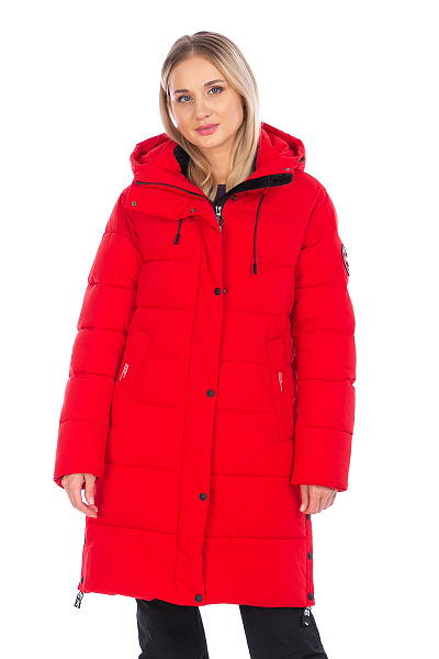 Пуховик WHS Красный, 8783389
