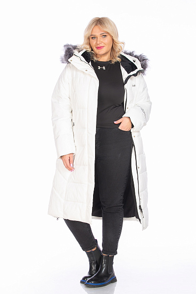 Пуховик WHS Белый, 8783401