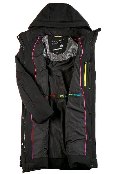 Женский зимний Пуховик WHS Черный, 8783322