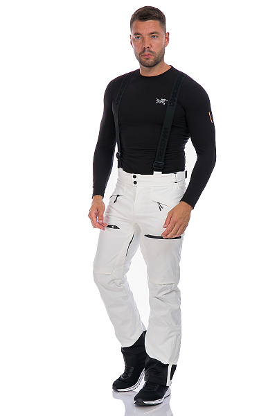 Мужские горнолыжные Штаны WHS Белый, 8783167