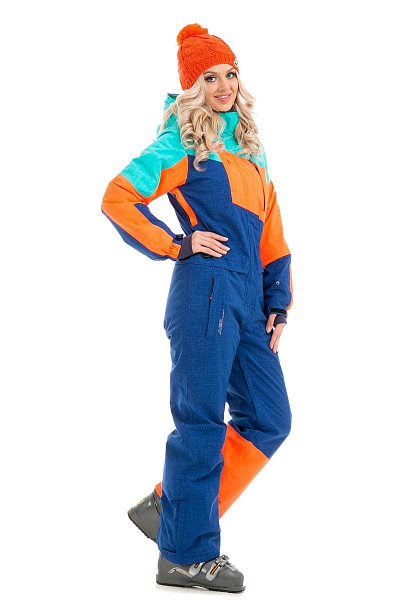 Женский горнолыжный Комбинезон Snow Headquarter Синий, 83819