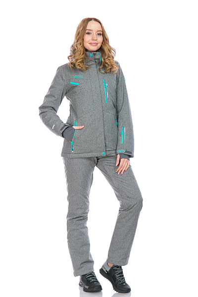 Женский горнолыжный Костюм High Experience Серый, 6980372K1