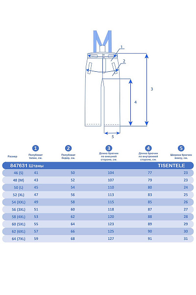 Мужской горнолыжный Костюм Tisentele Серо-синий, 847634K1