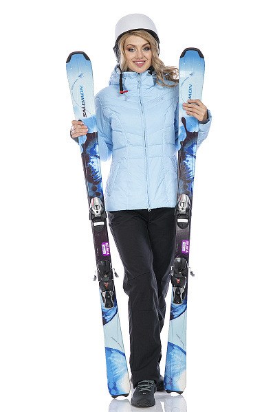 Женский горнолыжный Пуховик Running River Светло-голубой, 827866