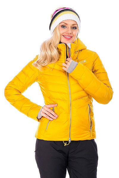 Женский горнолыжный Пуховик Running River Желтый, 827826