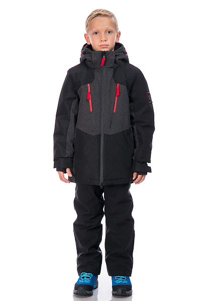 Детская горнолыжная Куртка WHS Темно-серый, 8783187