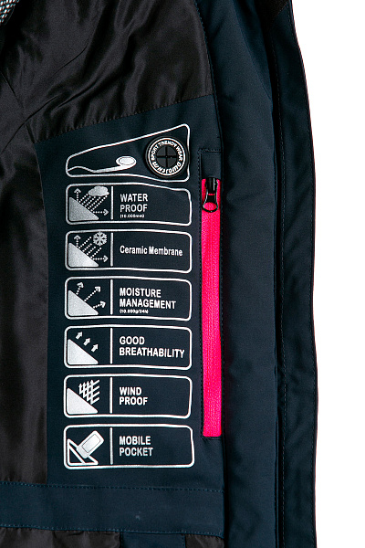 Женская горнолыжная Куртка WHS Темно-синий, 8783361