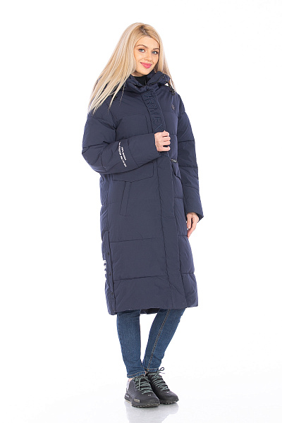 Пуховик WHS Темно-синий, 8783396