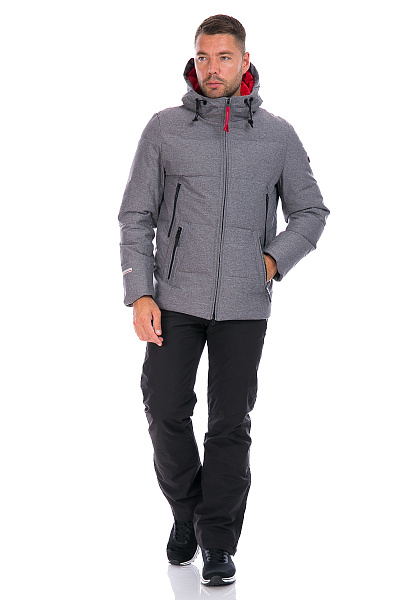 Мужской зимний Пуховик WHS Серый, 8783228