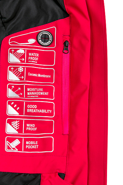 Женская горнолыжная Куртка WHS Белый, 8783340