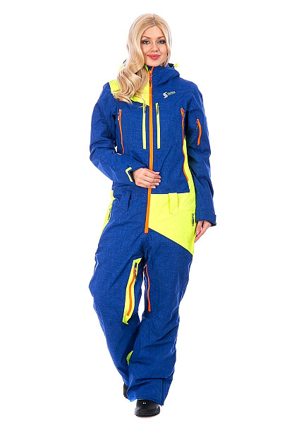 Женский горнолыжный Комбинезон Snow Headquarter Синий, 838116