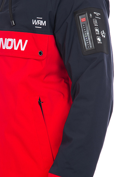 Мужской горнолыжный Анорак WHS Красный, 8783354