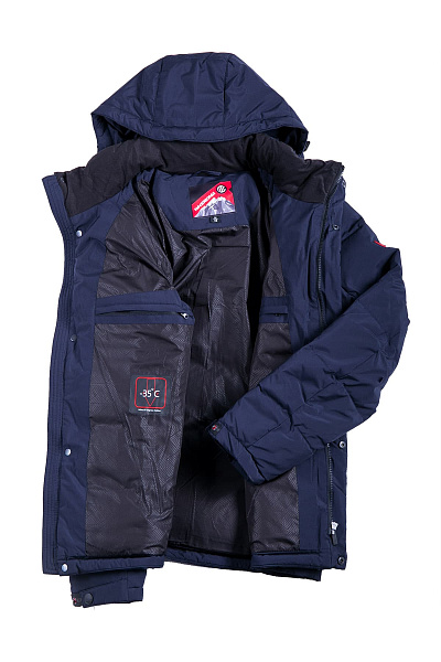 Мужской зимний Пуховик WHS Синий, 8783131