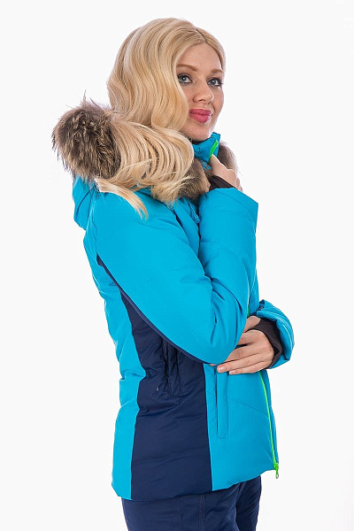 Женский горнолыжный Пуховик Running River Голубой, 827827