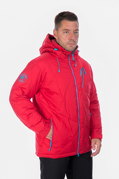 Мужской горнолыжный Пуховик Running River Красный, 827872